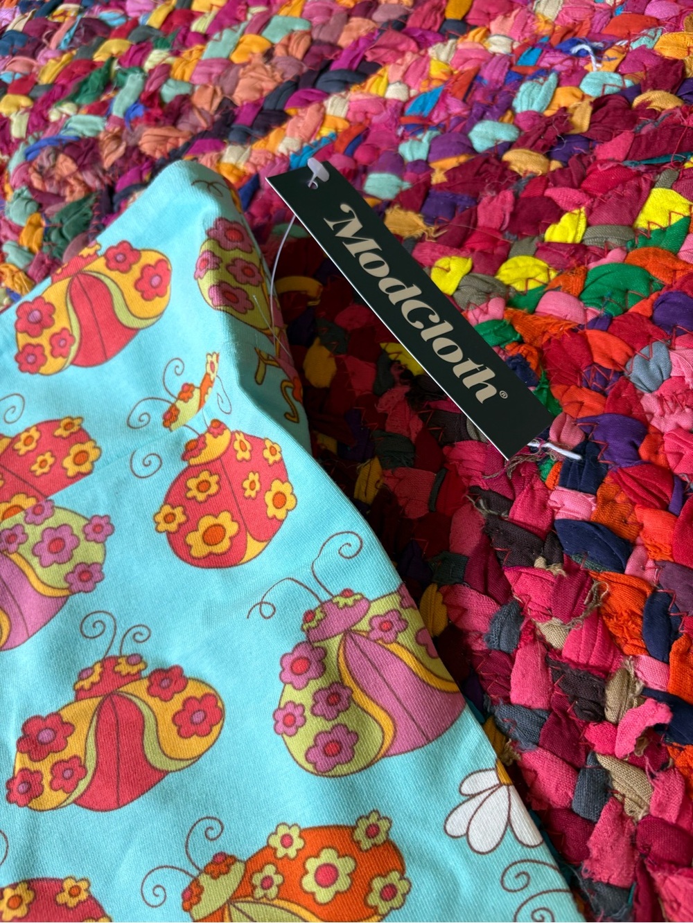 MODCLOTH LADY BUG BIKER SHORTS - Picture 3 of 6